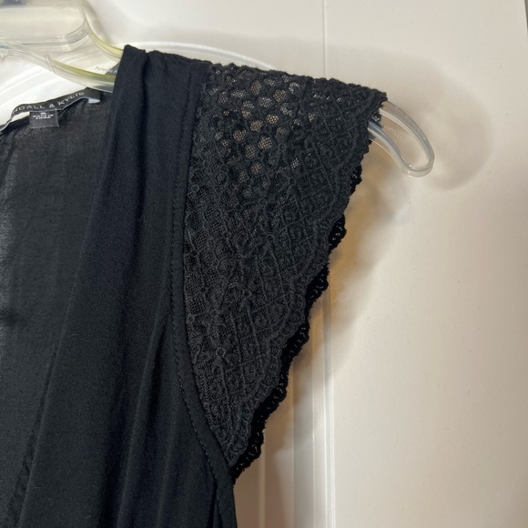 Kendall & Kylie Black Romper Short Sleeve Cross Front Size Small. BARELY WORN - Picture 3 of 6